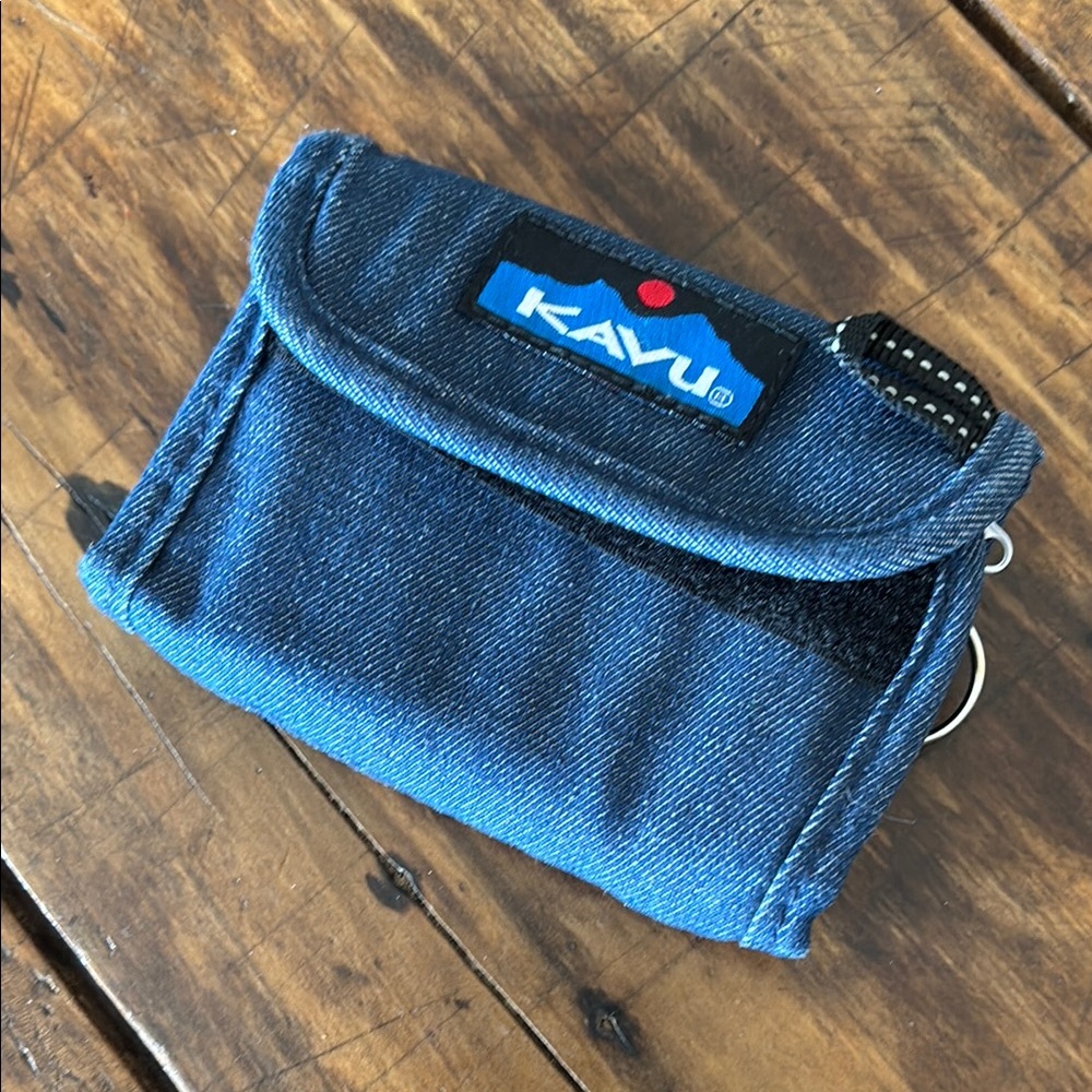 KAVU Blue Denim Wallet